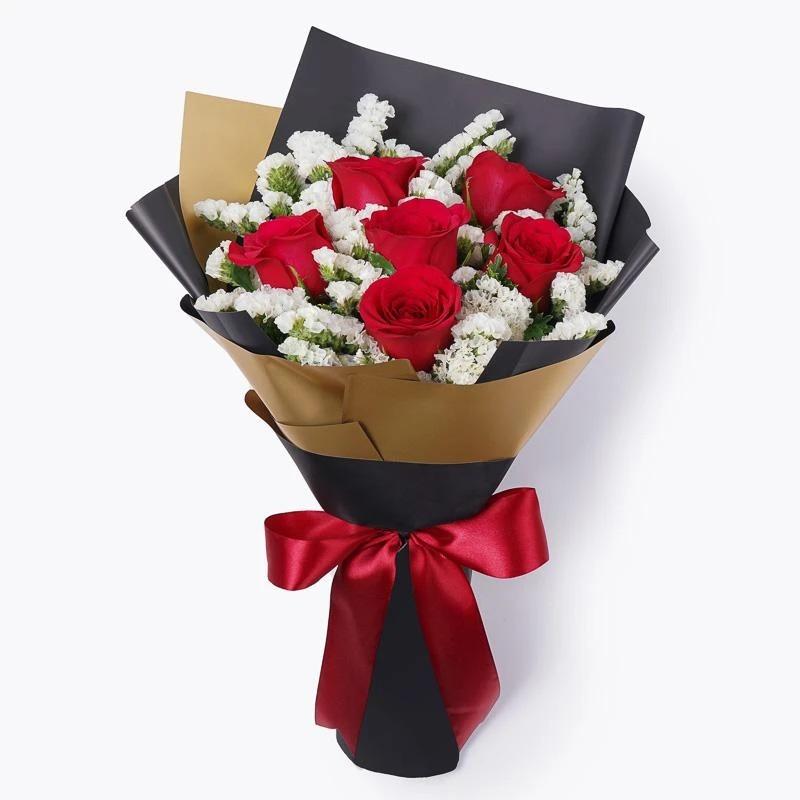 6 Red Roses Bouquet product1187